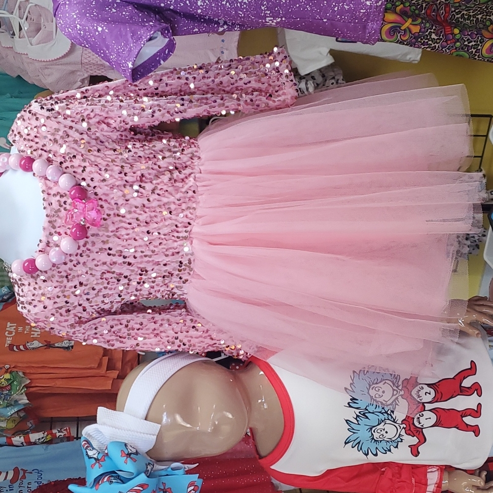 Pink sequin and Tulle dress